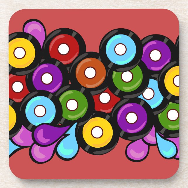 Record Romp! Coaster (Front)