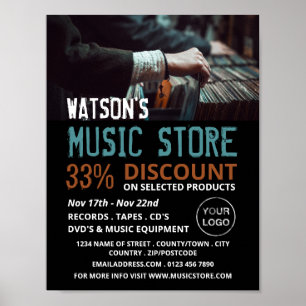 Record Select, Music Store Advertising Poster