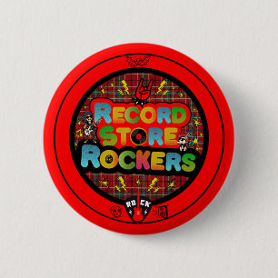 Record Store Rockers Button