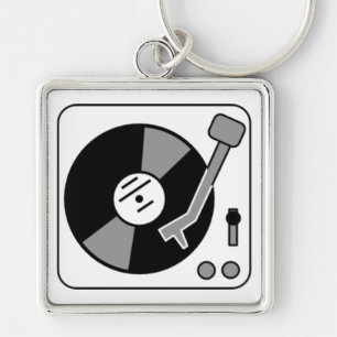 Record Turntable Key Ring