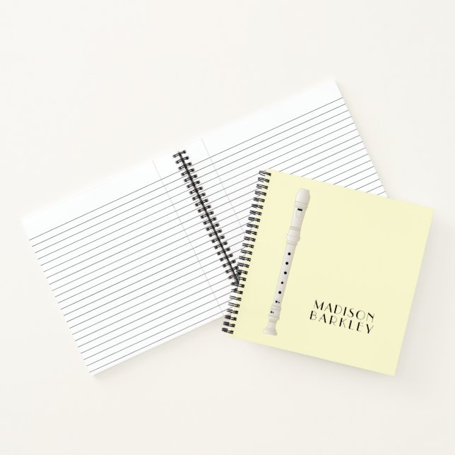 Recorder Music Teacher Musician Band Notebook (Inside)