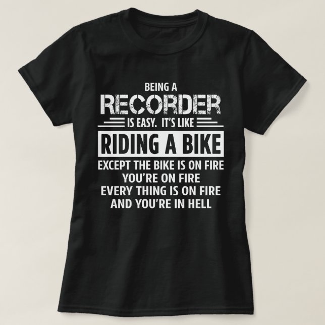 Recorder T-Shirt (Design Front)