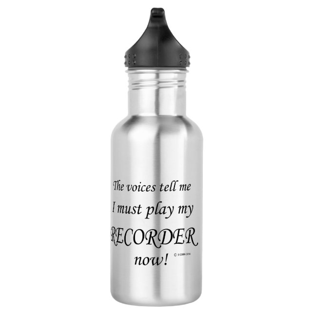 Recorder Voices Say Must Play 532 Ml Water Bottle (Right)