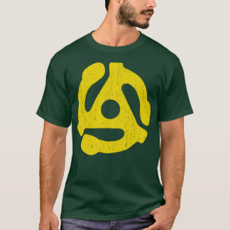 Recording adapter with 45 rpm vintage yellow T-Shirt