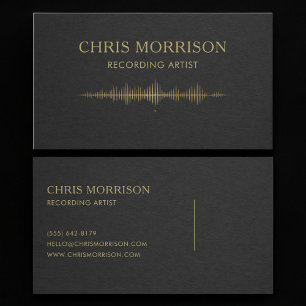 Recording Artist Business Card