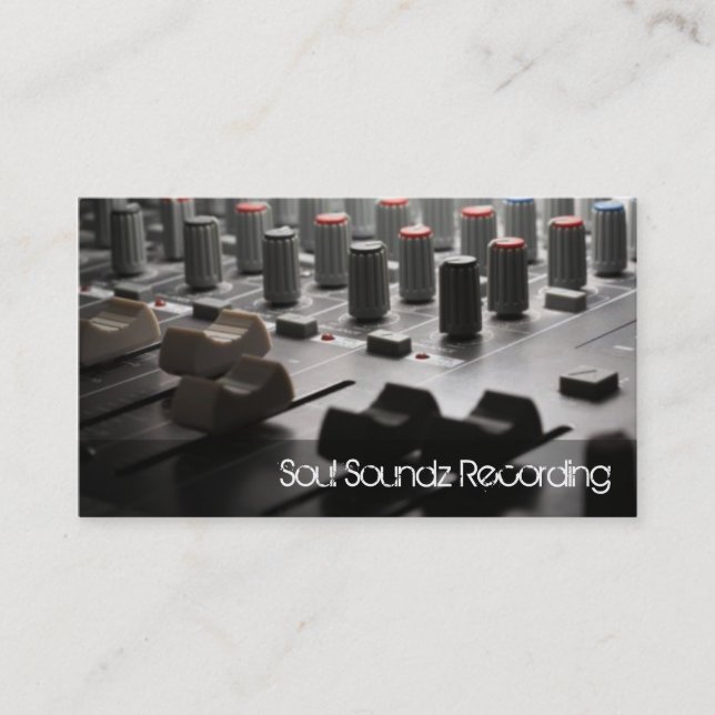 Recording Studio Business card (Front)