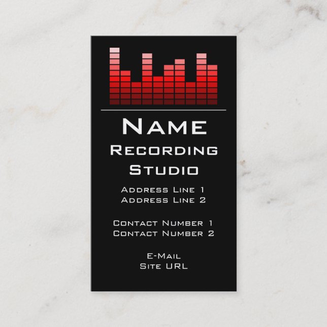 Recording Studio Business Card (Front)