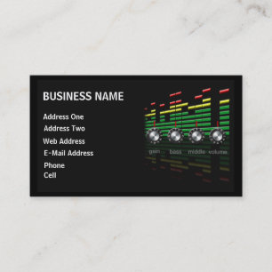 Recording Studio - Music Business Card