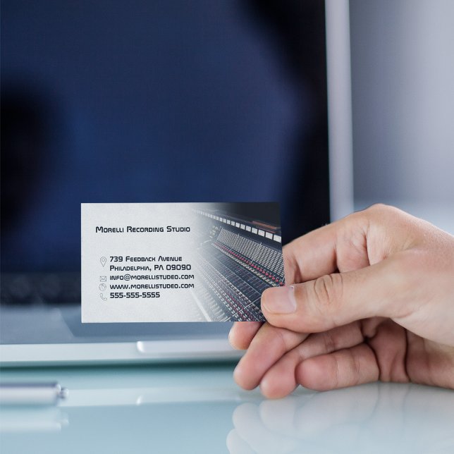 Recording Studio | Sound Engineer  Business Card (Creator Uploaded)