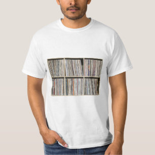 Records Vinyl Albums Record Collection Shelf T-Shirt