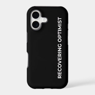 Recovering Optimist Minimalist  iPhone 17 Case