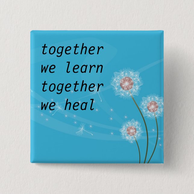 recovery 15 cm square badge (Front)