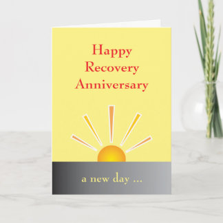 Recovery Anniversary Card