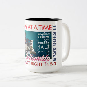 recovery fellowship slogan mug 25