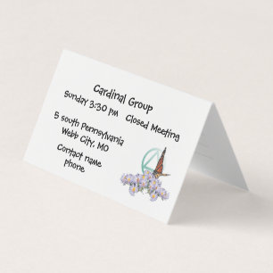 recovery group numbers card