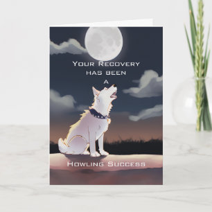 Recovery - Howling Scuccess Folded Thank You Card