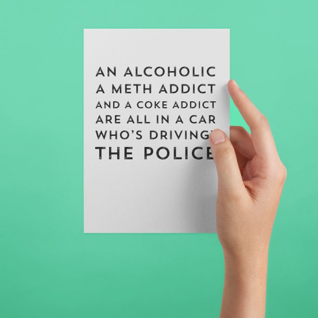 Recovery Humour Sarcastic 12 Step Greeting Card (Creator Uploaded)