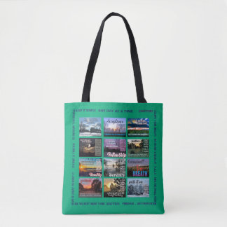 recovery is a journey and slogans 25r tote bag