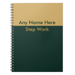 Recovery Journal Notebook NA AA  Personalised Name