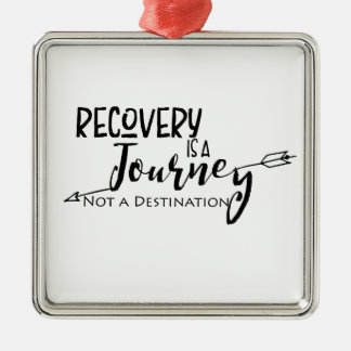 Recovery Journey Arrow Metal Ornament