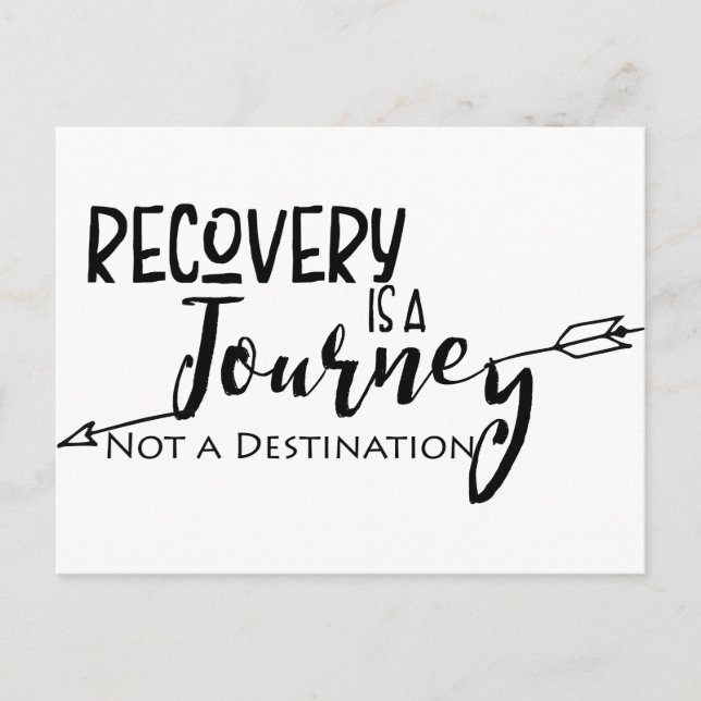 Recovery Journey Arrow Postcard (Front)