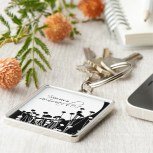 Recovery Miracle, Black and White Key Ring