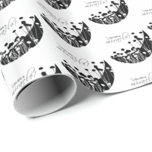 Recovery Miracle, Black and White Wrapping Paper