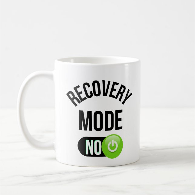 Recovery mode on coffee mug (Left)