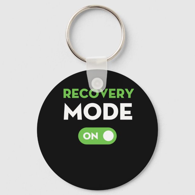 Recovery Mode On Get Well Gifts Funny Injury Key Ring (Front)