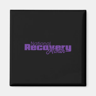 Recovery Month - Purple Logo Magnet