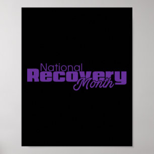 Recovery Month - Purple Logo  Poster