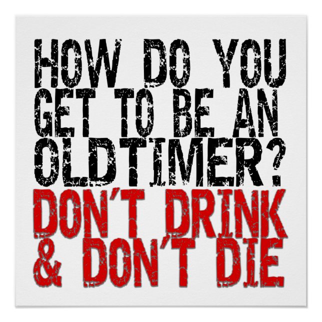 Recovery Old Timer Joke Poster (Front)