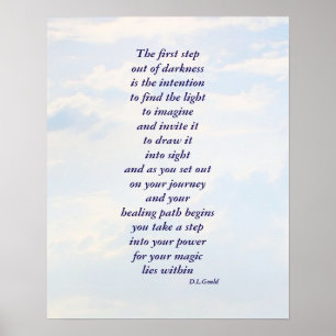 'Recovery' poem art poster