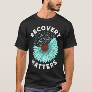 Recovery S Alcohol Drug Awareness Addiction Ribbon T-Shirt