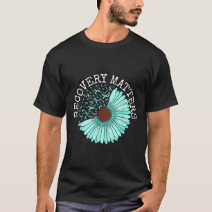 Recovery S Drug Alcohol Awareness Addiction Ribbon T-Shirt
