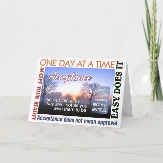 recovery slogan acceptance card 25 (Front)