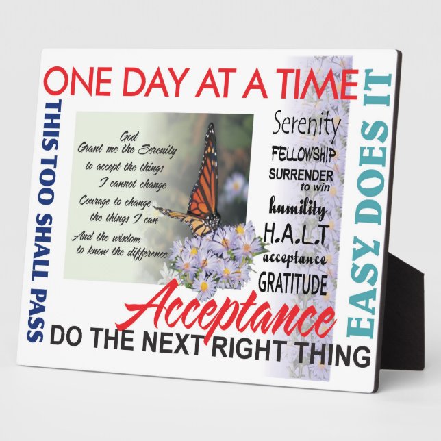 recovery slogans plaque (Side)