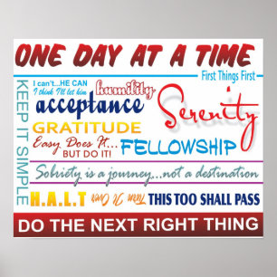 recovery slogans poster