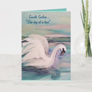 Recovery "Smooth Sailing" Swan Card