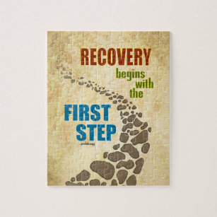Recovery, the First Step (12 step, drug free) Jigsaw Puzzle