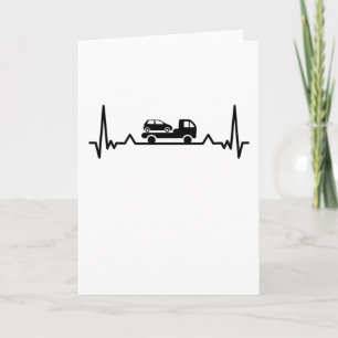 Recovery Truck Driver Heartbeat Gifts Card