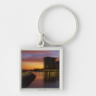 Recreation Lagoon and apartments at sunset Key Ring