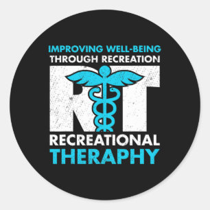 Recreation Recreational Therapy Month Classic Round Sticker