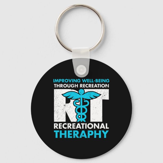 Recreation Recreational Therapy Month  Key Ring (Front)