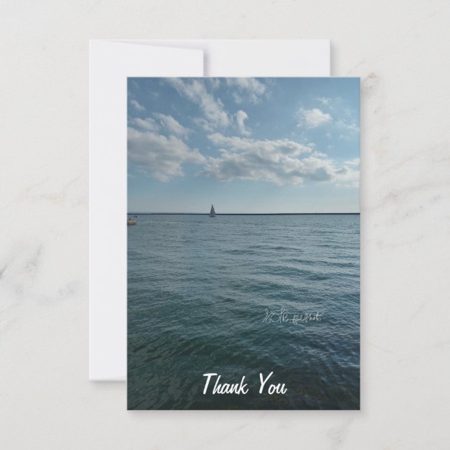 Recreational Life on the Lake Thank You Card (Front)