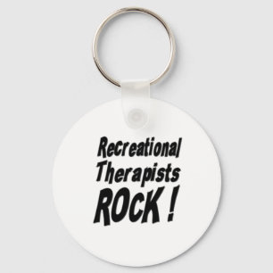 Recreational Therapists Rock! Keychain