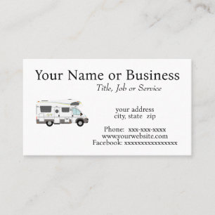 Recreational Vehicle Business Card