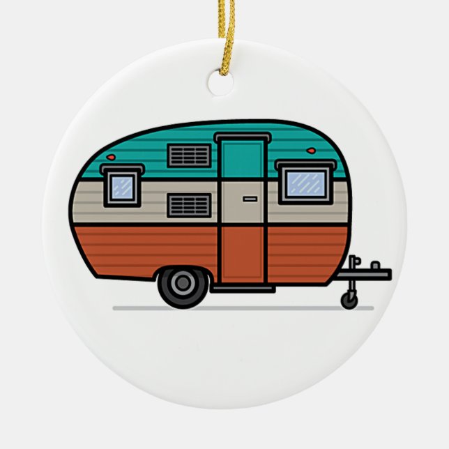 **RECREATIONAL VEHICLE** CHRISTMAS ORNAMENT (Front)