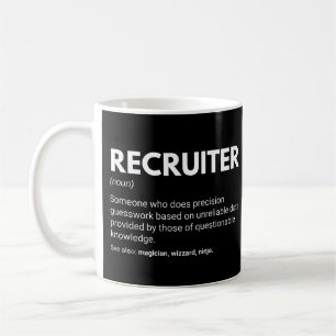 Recruiter and Human Resources Manager Definition Coffee Mug