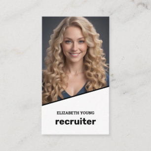 Recruiter Custom Photo and QR Business Card